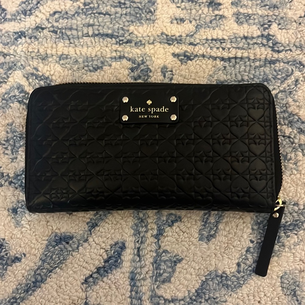 Kate Spade black leather wallet